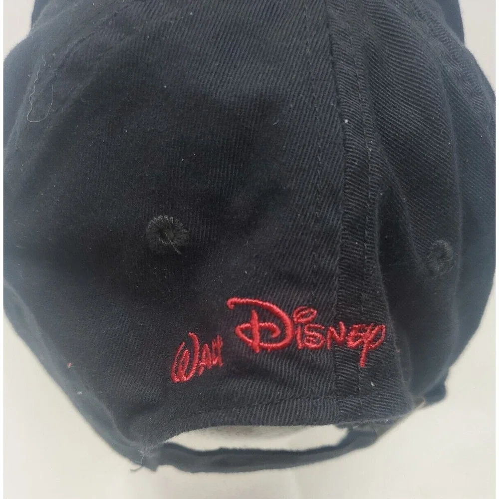 Walt Disney Work Black Mickey Mouse Strap Back Hat Adjustable
